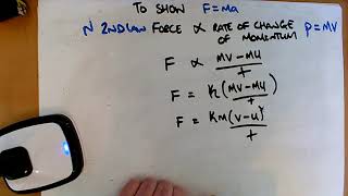 Derivation: To show F=ma is a special case of Newton's 2nd Law