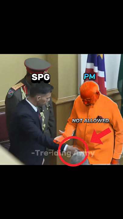 PM Modi’s “No Entry” Moment 🚷 •••• Protocol Boss = SPG 💯 #shorts #viralvideo