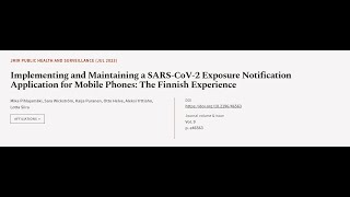 Implementing and Maintaining a SARS-CoV-2 Exposure Notification Application for Mobil... | RTCL.TV screenshot 3