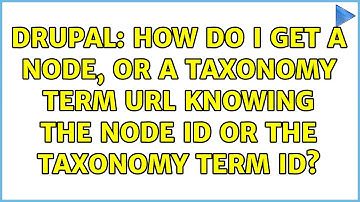 Drupal: How do I get a node, or a taxonomy term URL knowing the node ID or the taxonomy term ID?