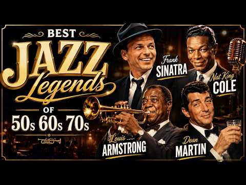 Best Jazz Legends Of 50s 60s 70s 🥂 Frank Sinatra, Nat King Cole, Louis Armstrong, Dean Martin