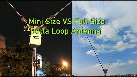 Mini Size Delta Loop Vs Full Size, YC3TAA & YF3EKS