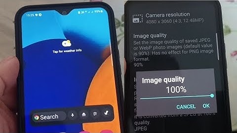 How to set the camera to maximum quality on the Samsung A03