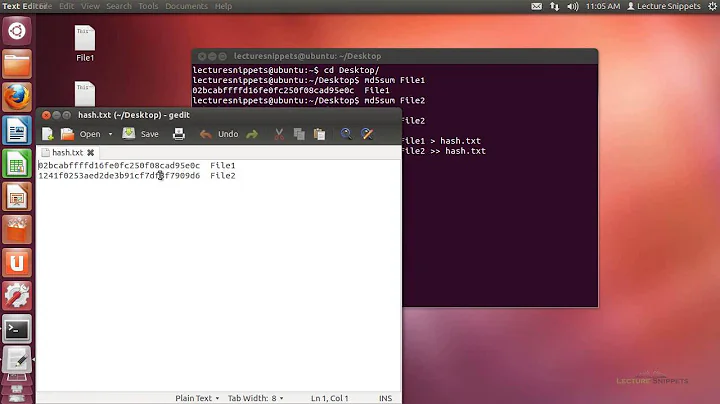 Ubuntu 12.04 Forensics - md5sum, sha1sum, and sha256sum