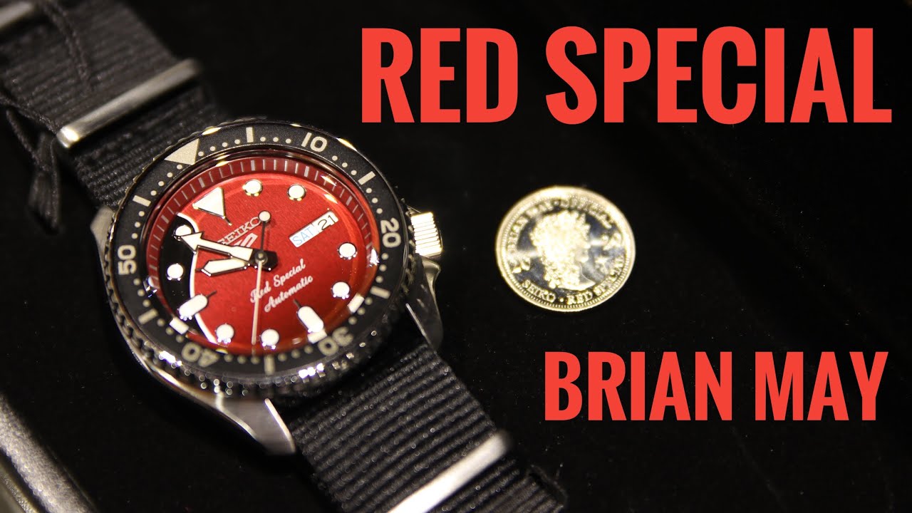Seiko 5 Sports Brian May Limited Edition RED Special | Review | SRPE83K1 |  Olfert&Co - YouTube