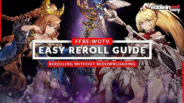 [FFBE:WOTV] HOW TO REROLL FAST! NO RE-DOWNLOAD NEEDED