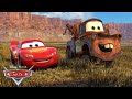 Mater Gets REALLY Excited When Lightning McQueen Returns Pixar Cars Disneyjr 