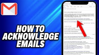 How To Acknowledge Emails -Easy Fix