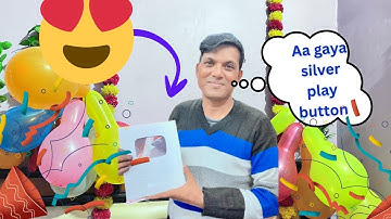 Aa gaya silver play button 😱 | YouTube silver play button ▶️ | #vlog |