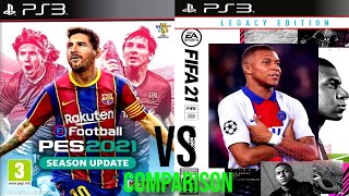 PES 2021 Vs FIFA 21 PS3