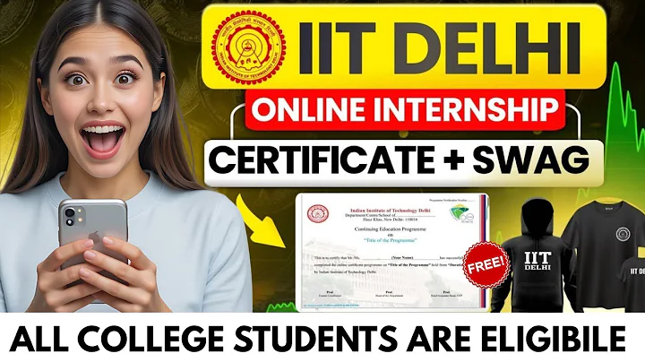 IIT Delhi Free Internships With Free Certificate | Free swags + Certificate | Open for All Students🔥