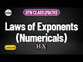 Laws of Exponents (Numericals) | Lecture-12 | 9th-Class Math | Sindh Board | H and X Academy