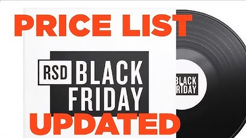 RECORD STORE DAY BLACK FRIDAY 2025 PRICE LIST UPDATE FROM BULL MOOSE 