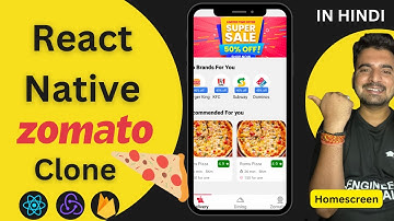 React Native Zomato Clone - Home Screen UI  ✅ | In Hindi | Engineer Codewala