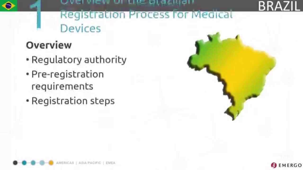 Brazil Medical Device Registration Process Chapter 1 Overview YouTube