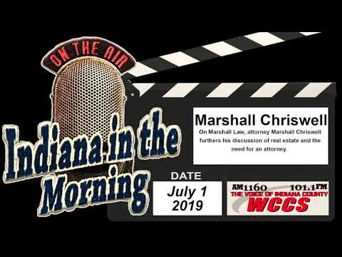 Indiana In the Morning Interview: Marshall Chriswell (7-1-19)