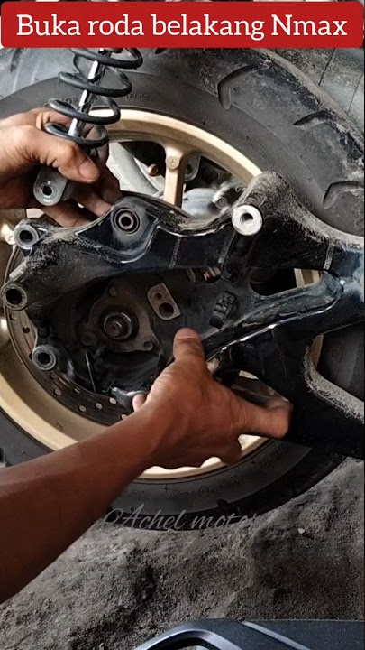 cara buka roda belakang Nmax