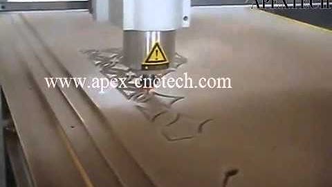 jinan apex tech woodworking CNC Router cutting wooden diebord machine