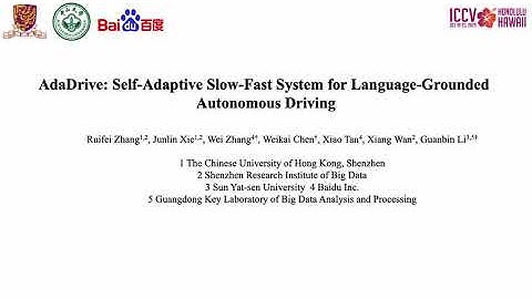 ICCV 2025: Self-Adaptive Slow-Fast System for Language-Grounded Autonomous Driving