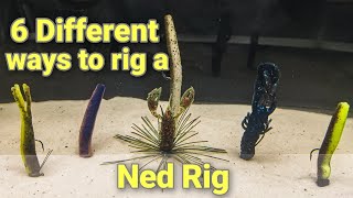 How to rig the ned rig 6 different ways with underwater footage | Z Man baits
