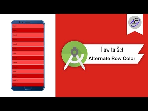 How to Set ListView Alternate Row Color in Android Studio | AlternateRowColor | Android Coding
