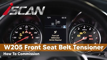 How to Commission SCN Code Program | Front Reversible Tensioner Mercedes-Benz W205 Seat Belt Buckle