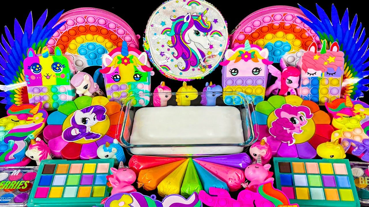 1 Hour Satisfying Slime ASMR | UNICORN Slime Mixing With Piping Bags 🌈 Satisfying Slime Videos
