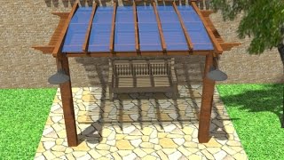How to build a gazebo, pergola, shed their own hands. video project