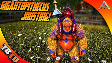 ARK MUTATED GIGANTOPITHECUS JOUSTING! GIGANTOPITHECUS COLOR MUTATIONS! Ark Survival Evolved Zoo
