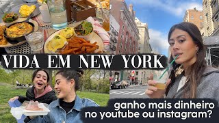 minha vida em nova york | ganho mais no youtube ou instagram?