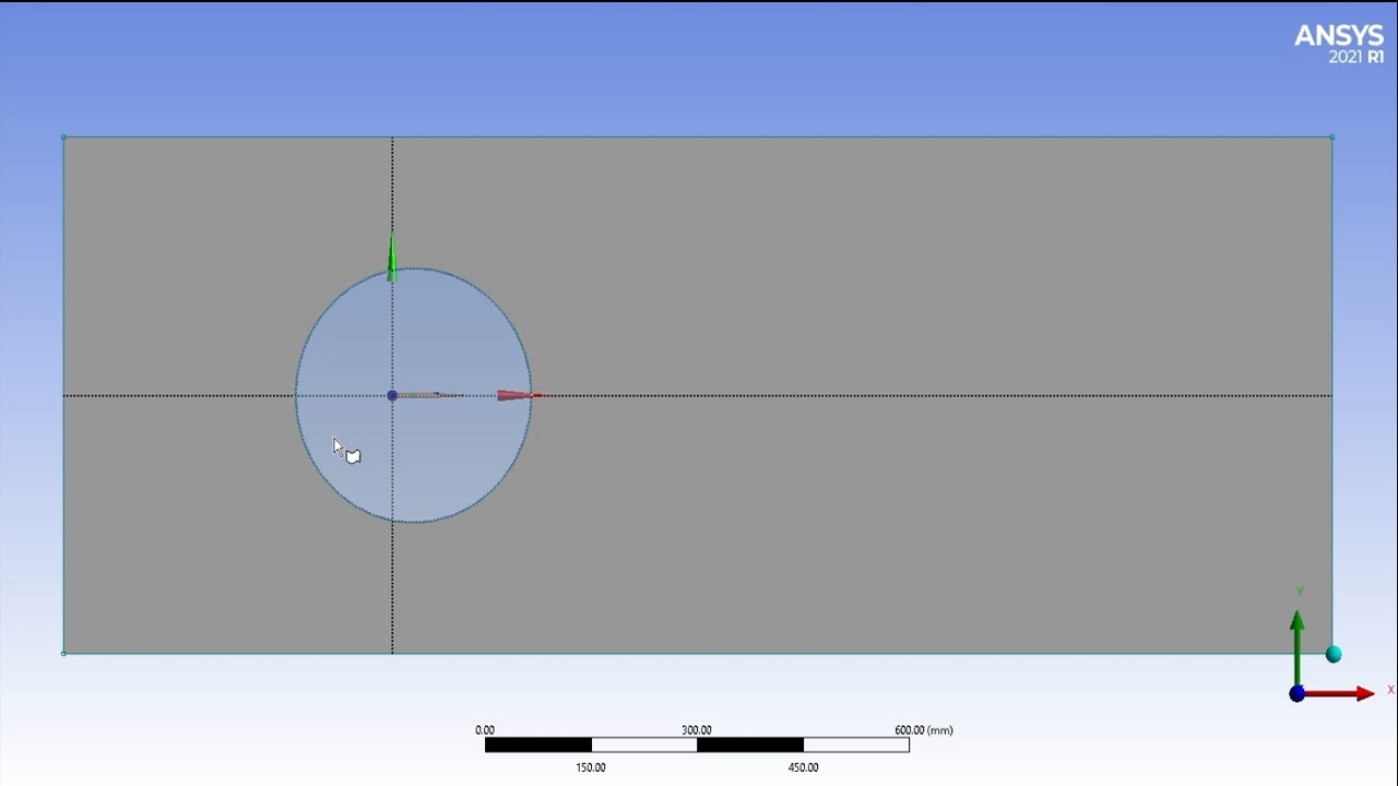 💯 Ansys Design Modeler Project # 6 : 2D Airfoil for Dynamic Mesh - YouTube