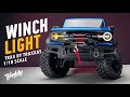 Bronco has become even more capable by installing a winch and original light trx4 by traxxas