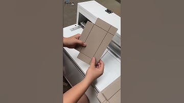 Cylinder grooving machine  #cardboardbox gift board v-slots grooving