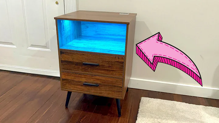 What I love about the LVSOMT Nightstand with Charging Station #amazonfinds