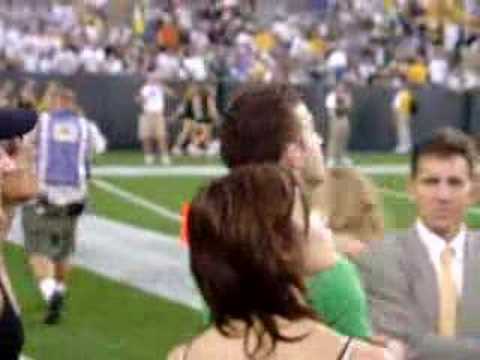 Justin Timberlake at Green Bay Packers & Chicago B...