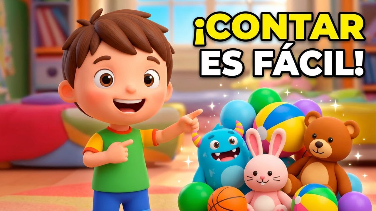 🎵¡Vamos a Contar! – Canción Infantil para Aprender Jugando 🎶✨