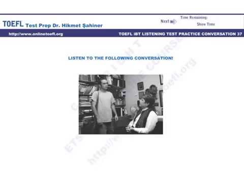 Toefl Ibt Test Online Hazırlık Kursu Conversation 37