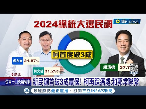 賴清德穩定領先 侯友宜民調"墊底"again！女性支持度重挫 餵藥案重傷選情？ 侯友宜被問民調再使出唯一一招...嗆賴清德｜【台灣要聞】20230614｜三立iNEWS