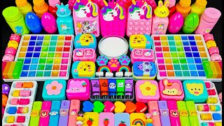 🌈 مزج السلايم المريح ASMR 🌈🦄 يونيكورن قوس قزح ماي ليتل بوني ضد السلايم اللامع | مزج عشوائي للسلايم