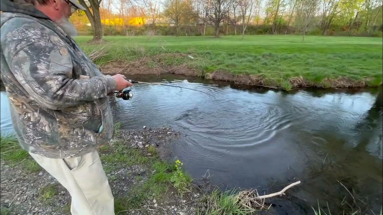 Pa stocked trout Fishing, Cedar Creek, Union Terrace Park, Allentown Pa