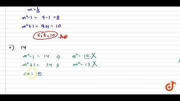 Write a Pythagorean triplet whose one member is. (i) 6 (ii) 14 (iii) 16 (iv) 18...