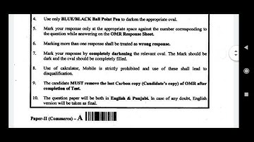 Commerce Lecture Cadre 2016 Question Paper