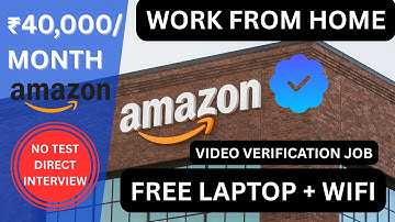 Amazon Permanent Work From Home Job 2025 | Direct Interview | No Test | Apply Now
