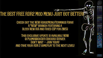 The BEST FREE RDR2 Mod Menu Just Got BETTER! HorseMenu/Terminus Update (2025)