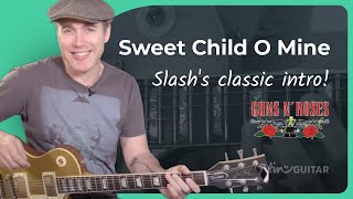 How to play the intro for Sweet Child O Mine on guitar #JGTRSweetChild