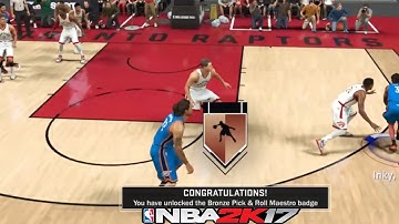 NBA 2K17 Badge Tutorial | Pick & Roll Maestro | ⋆#NBA2K17⋆ 🎮