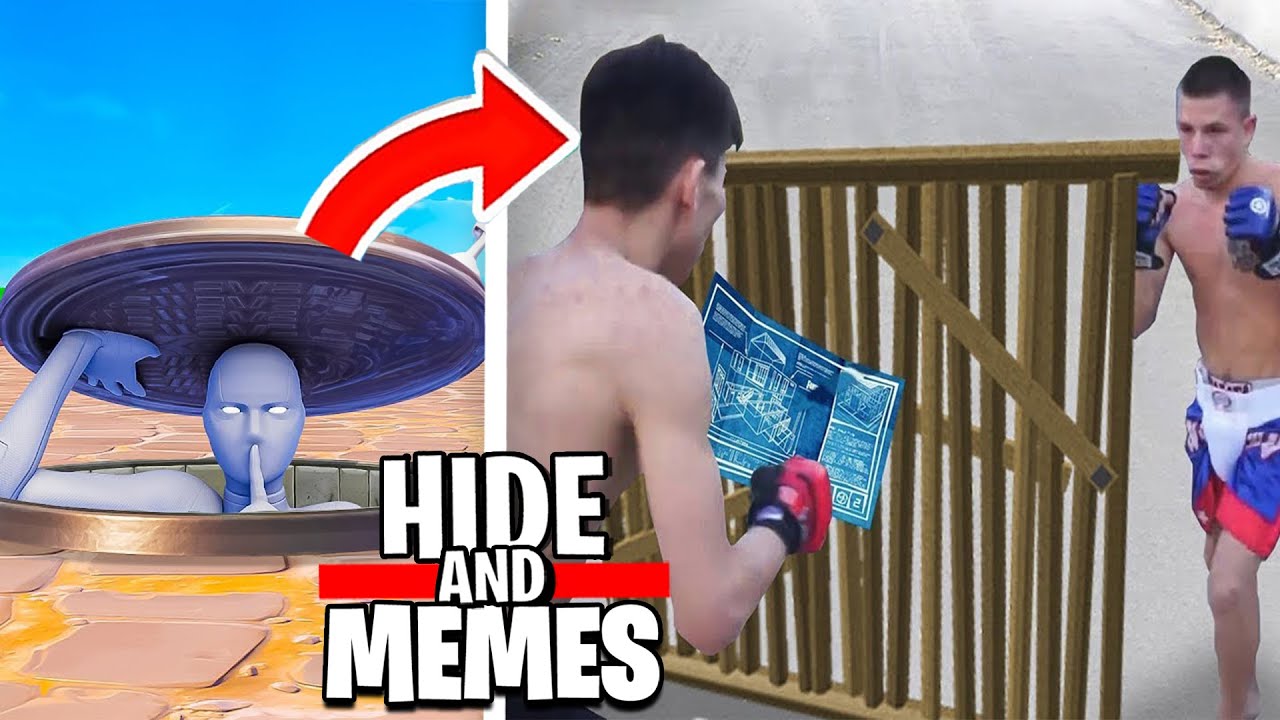 NICHT LACHEN in Fortnite HIDE AND MEMES