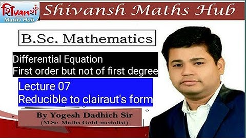 Reducible to clairaut