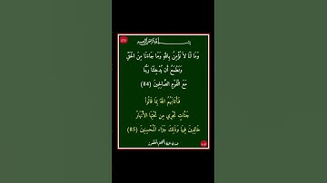سورة المائدة - سورة 05 - اية 85-84