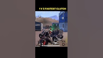 1 V 3 FASTEST CLUTCH 😱😱  WORLD RECORD #shorts #bgmi #pubg